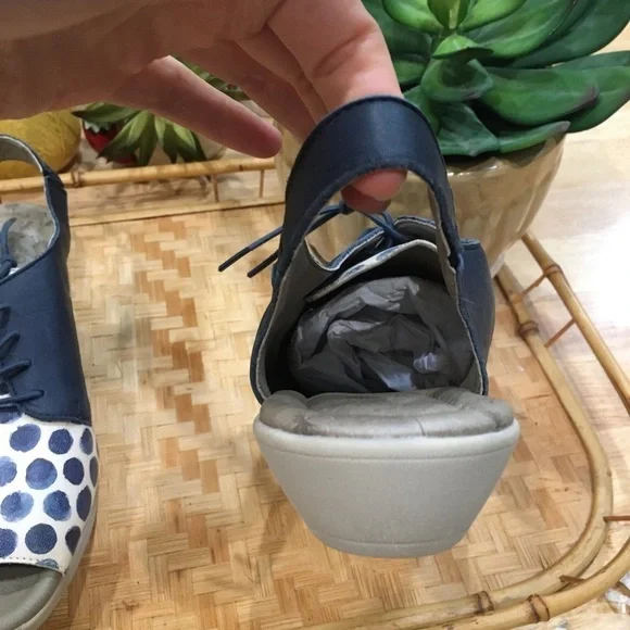 CLOUD walking sandals. Lace up blue white size 41 - Picture 11 of 12